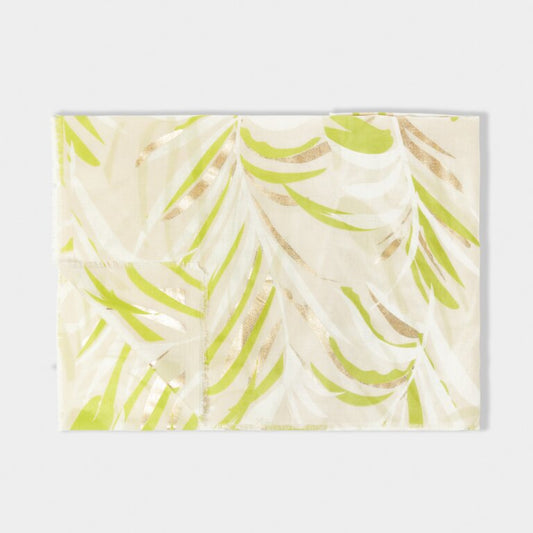 Katie Loxton Foil Print Scarf | Palm Leaf