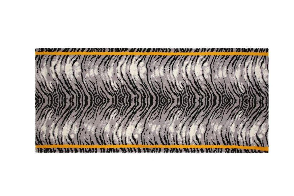 Oversized Zebra Winter Scarf