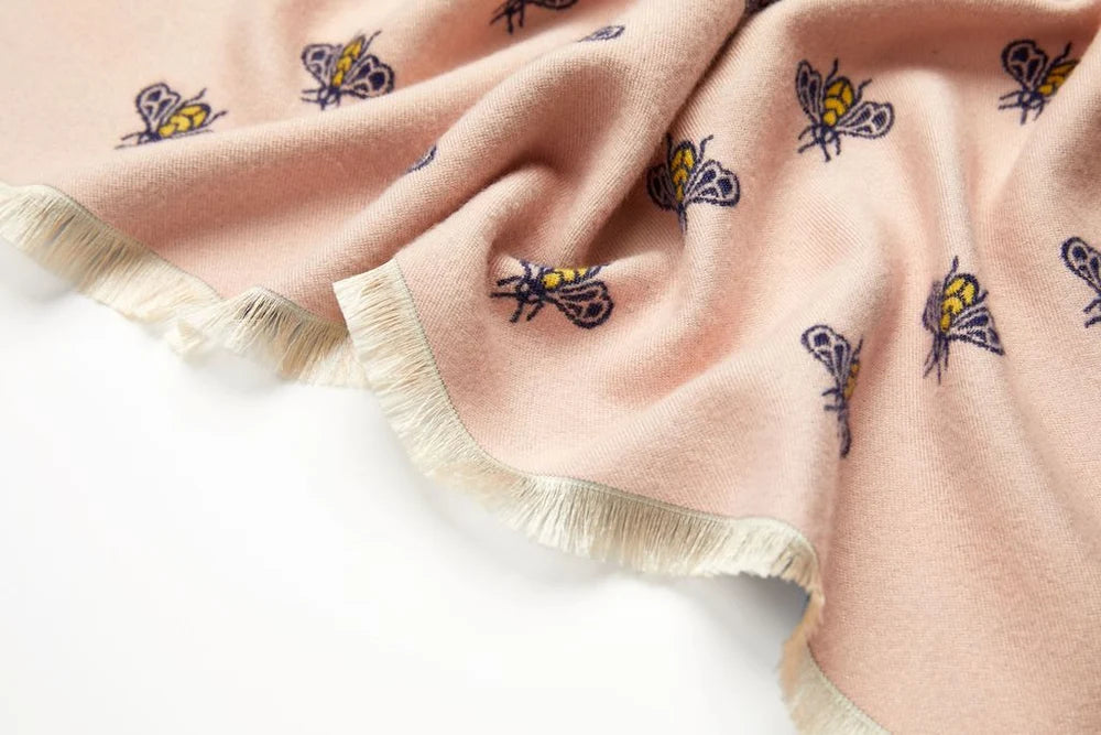 Reversible Bee Scarf | Mustard