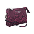 Red Cuckoo Snakeskin Multiway Wristlet | Fushia