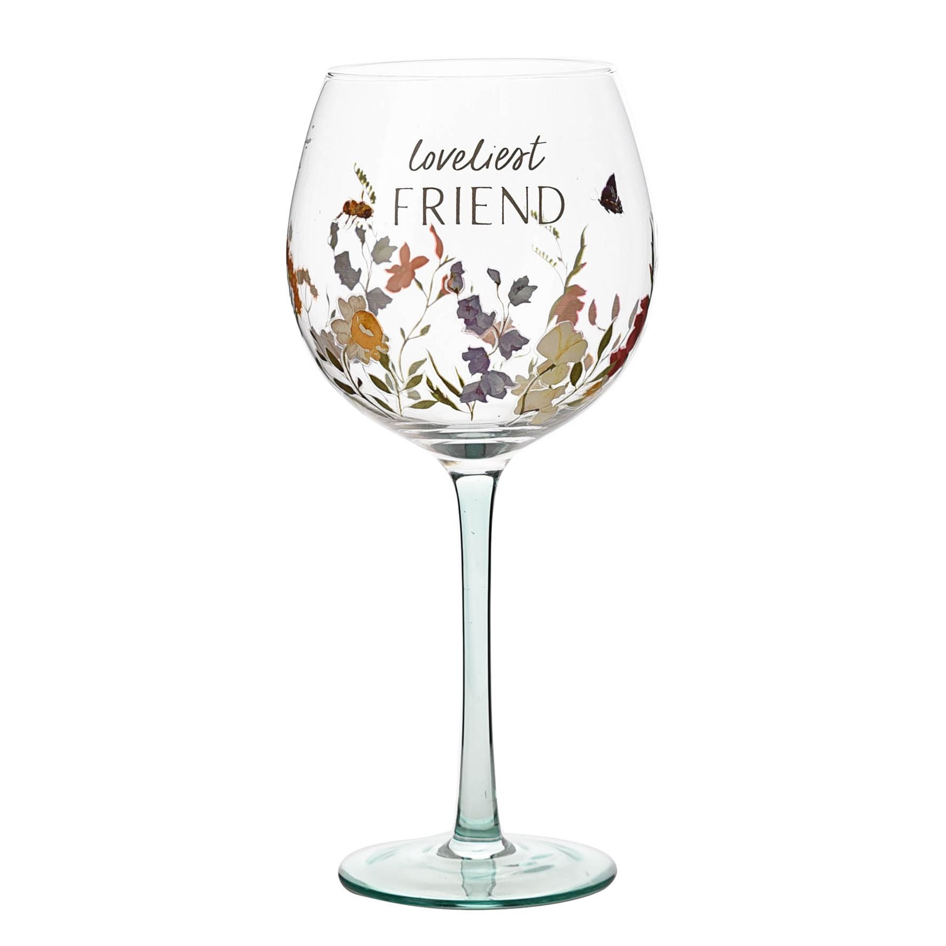 Loveliest Friend Gin Glass