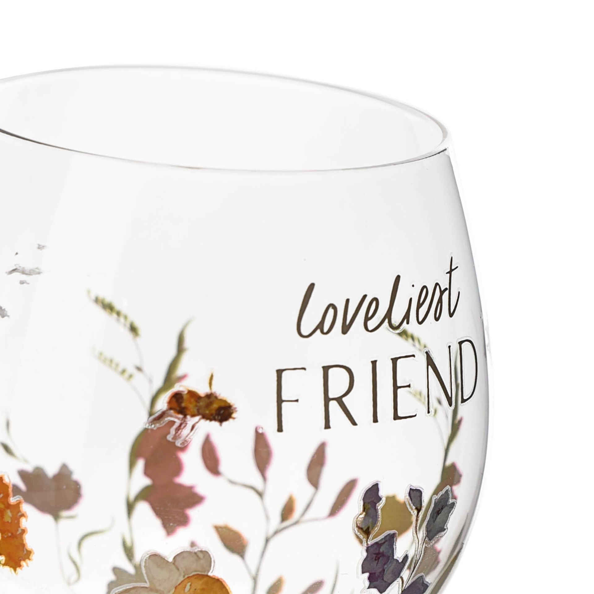 Loveliest Friend Gin Glass