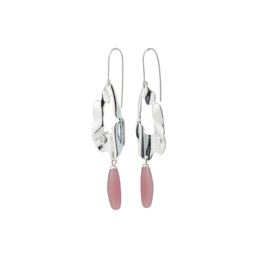 Pilgrim: Freedom Rose Pendant Earrings SP