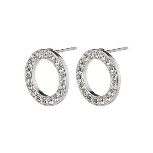 Pilgrim: Victoria Recycled Crystal Halo Earrings SP