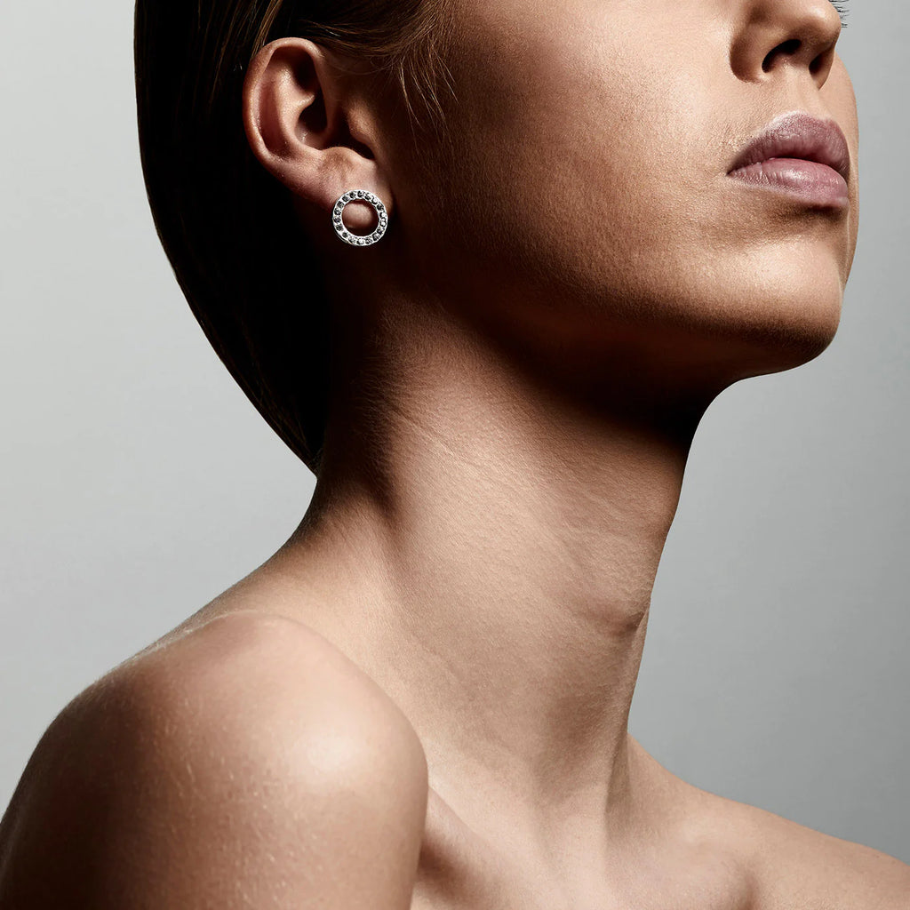 Pilgrim: Victoria Recycled Crystal Halo Earrings SP