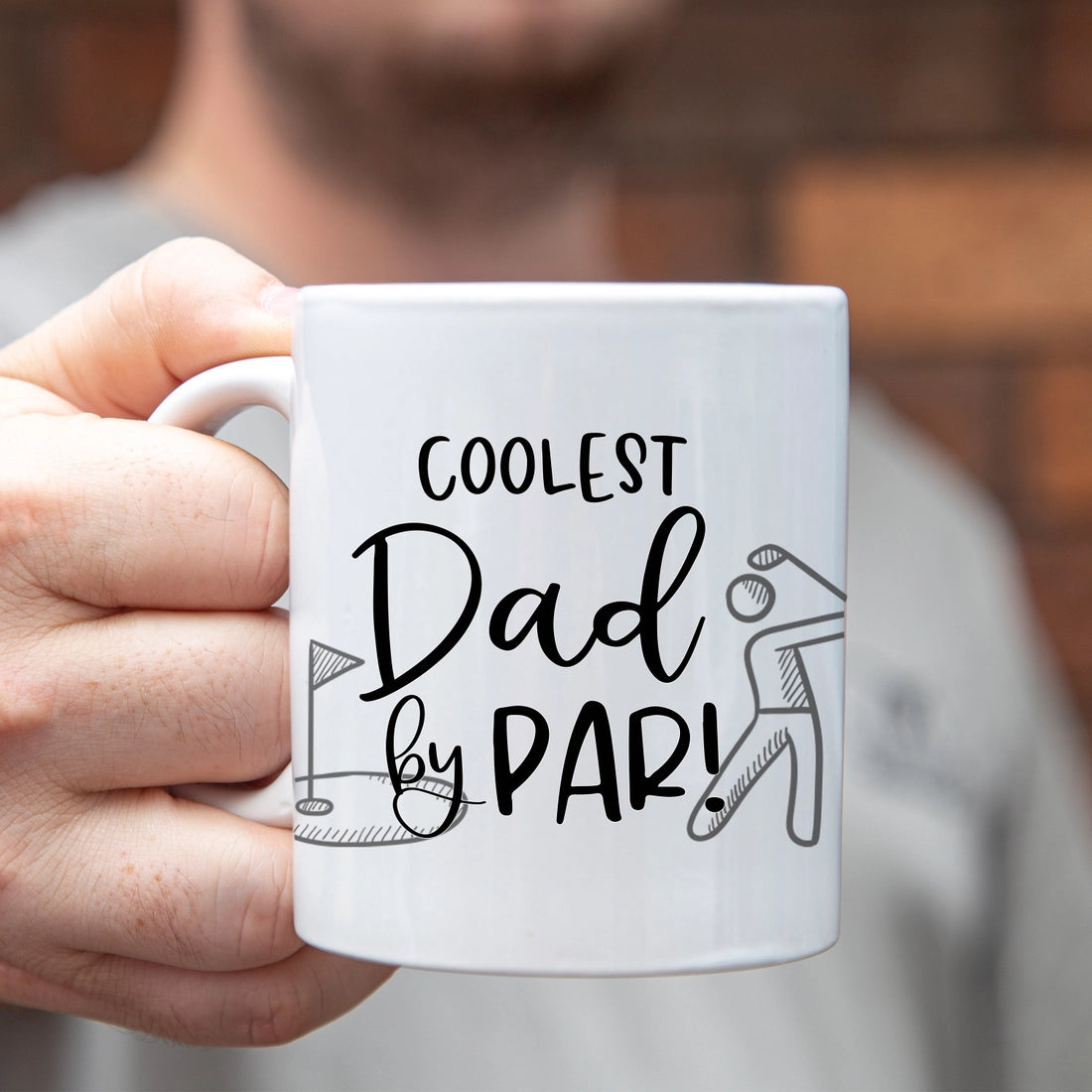 Coolest Dad By Par Golfer Ceramic Mug