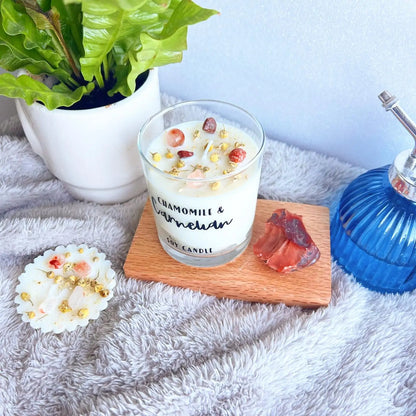 Chamomile & Carnelian Soy Wax Candle