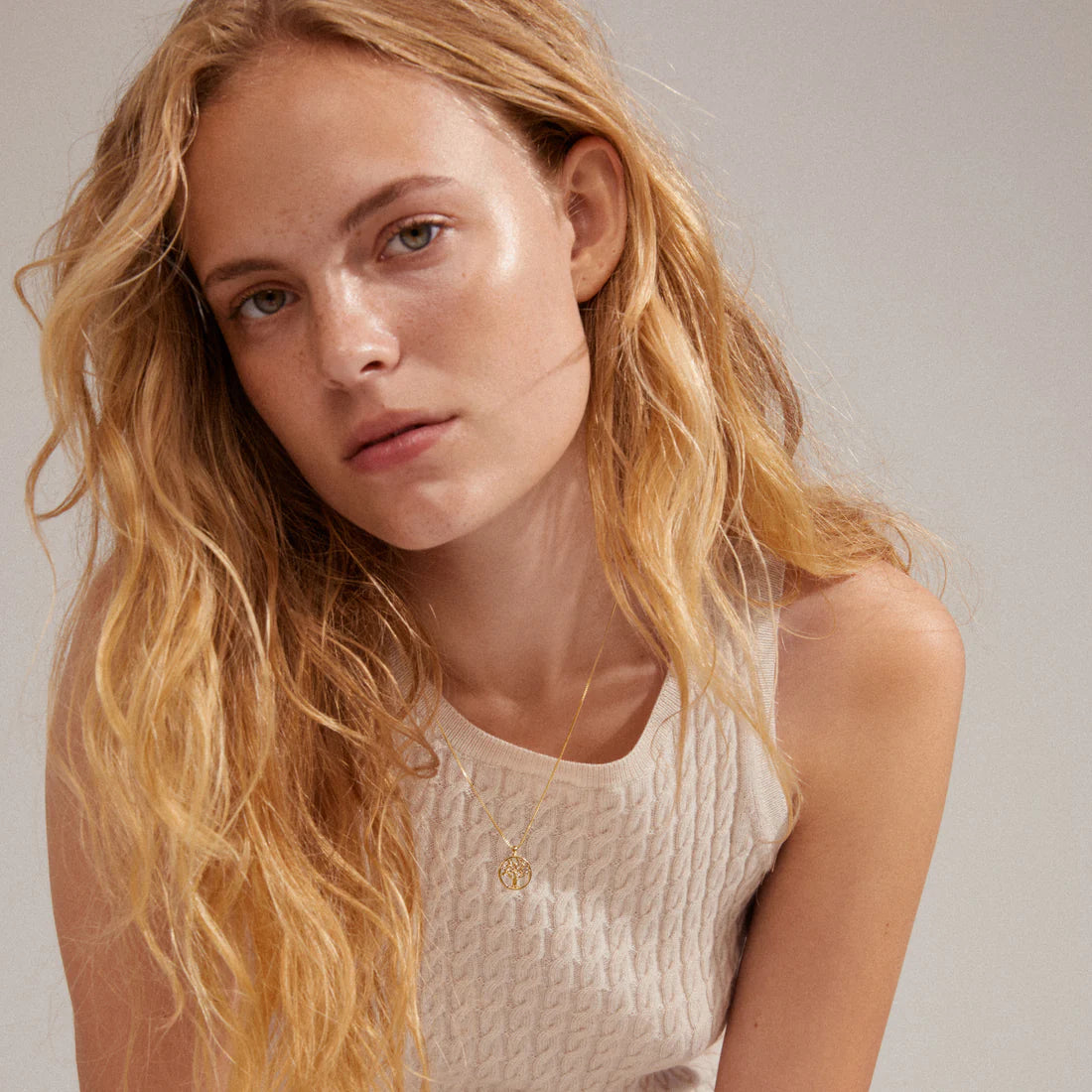 Pilgrim: IBEN Recycled Tree Of Life Neckalce GP