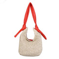 Red Cuckoo Woven Shoulder Bag | Coral