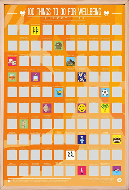 Scratch Poster | 100 Things To Do For Wellbeing