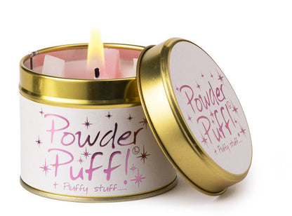 Powder Puff Scented Tinned Candle