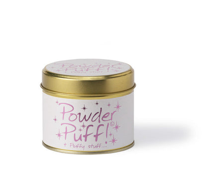 Powder Puff Scented Tinned Candle
