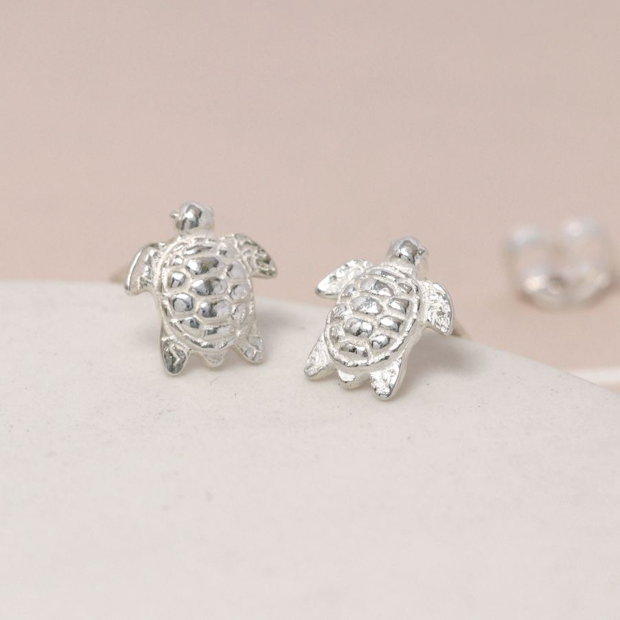 Sterling Silver Sea Turtle Studs