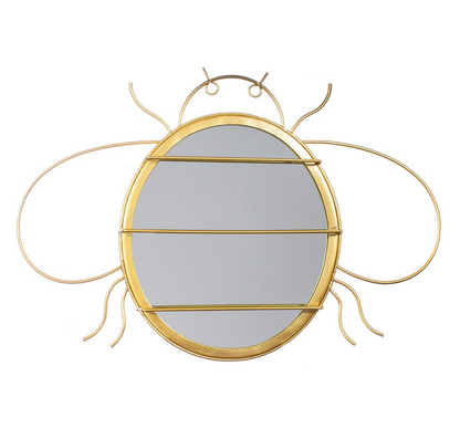 Gold Bee Mirror & Jewellery Hanger