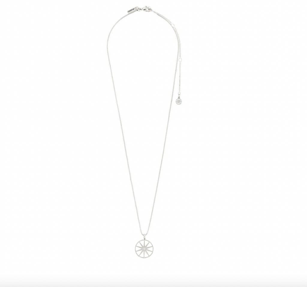 Pilgrim: Necklace : Kaylee : Silver Plated : Crystal