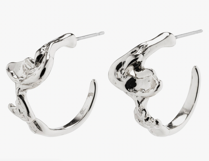 Pilgrim: Tess Organic Shaped Hoop Earrings