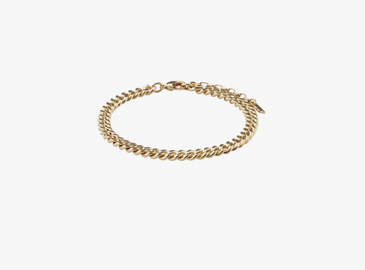 Pilgrim: FUCHSIA curb chain bracelet GP