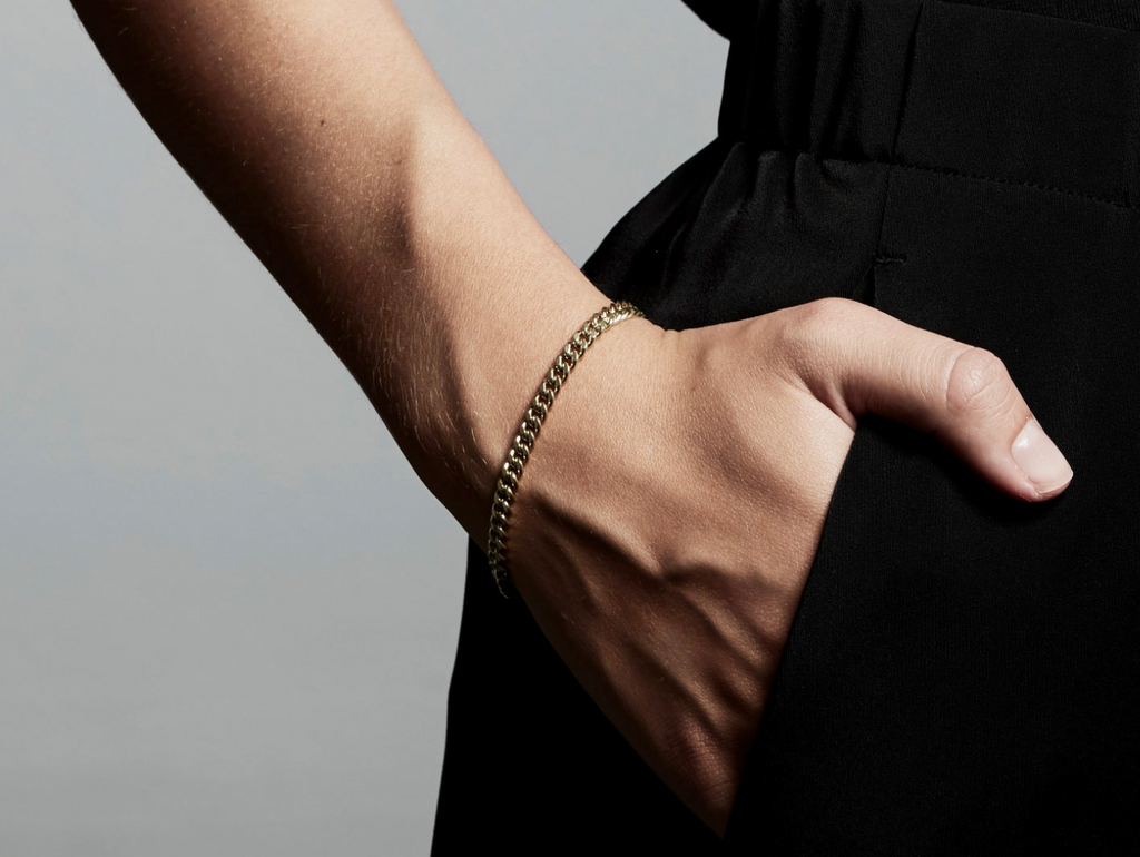 Pilgrim: FUCHSIA curb chain bracelet GP