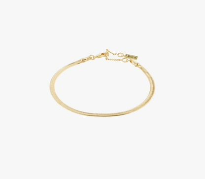 Pilgrim: JOANNA flat snake chain bracelet GP