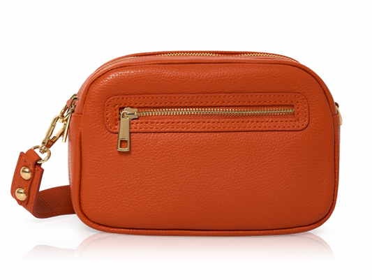 Leather Crossbody | Double Zipped