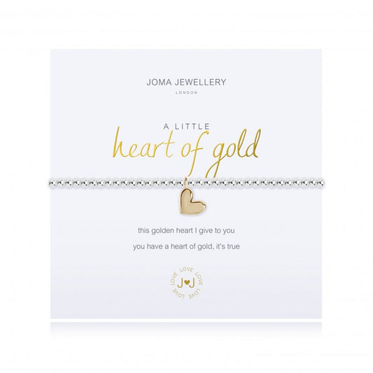 Joma Jewellery | A Little Heart Of Gold Bracelet