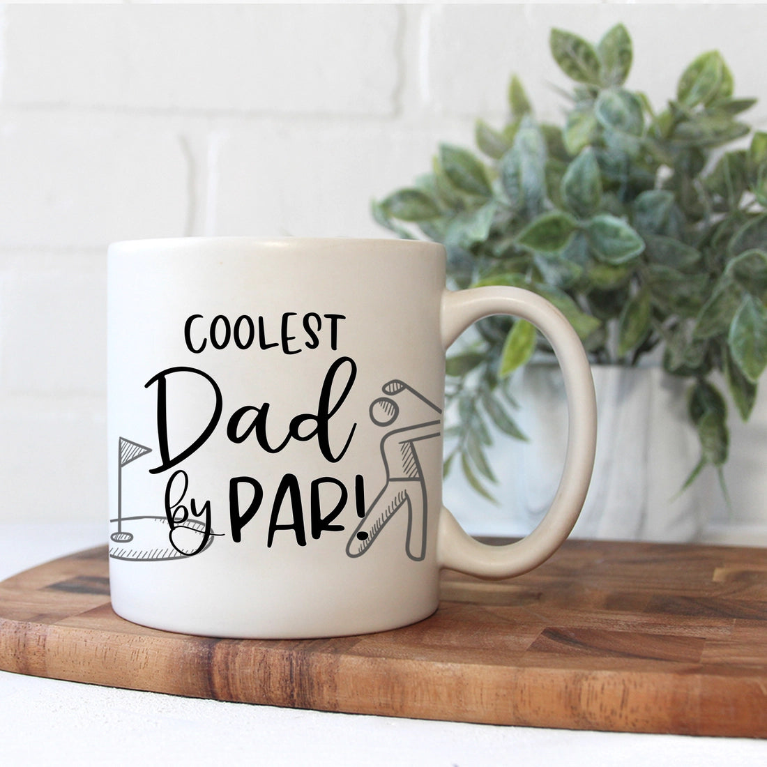 Coolest Dad By Par Golfer Ceramic Mug